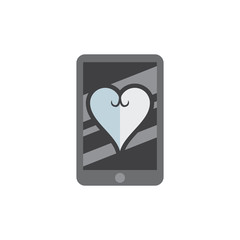 Love Mobile Logo Icon Design