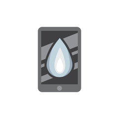 Water Mobile Logo Icon Design
