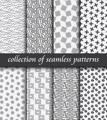 Vector Abstract Geometric Seamless Pattern. Design Collection. Decoration