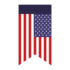 bunting united states of america flag symbol