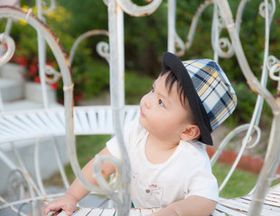 Thai boy with the hat