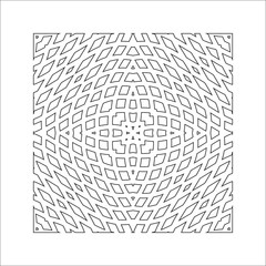 Square graphic element for creating an abstract seamless pattern.