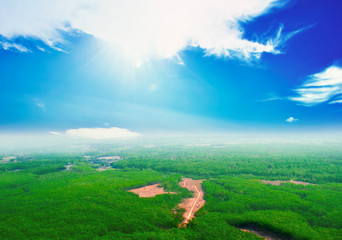 Fototapeta premium View of landscape nature in Thailand