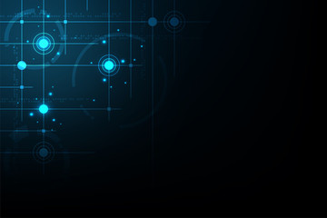 Vector technology in the form of circuit diagram.