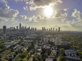 Obraz premium Tel Aviv Cityscape HaYarkon Park