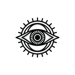 one eye sign symbol logo logotype