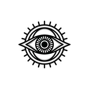 one eye sign symbol logo logotype