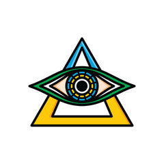 one eye sign symbol logo logotype