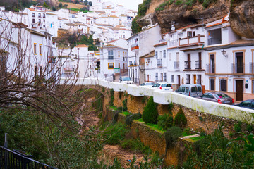 Fototapeta premium Street of Setenil de las Bodegas, Andalusia, Spain