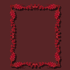 frame ruby color with shadow