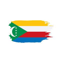 Comoros flag, vector illustration