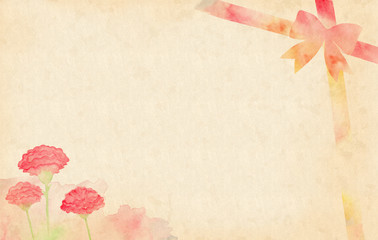 母の日水彩フレーム