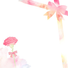 母の日水彩フレーム