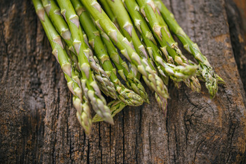 Fresh green asparagus