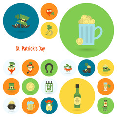 Saint Patricks Day Icon Set