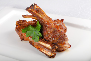Roasted lamb