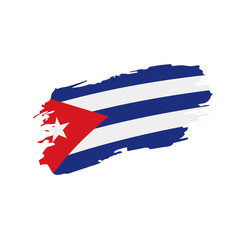 Cuba flag, vector illustration