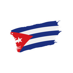 Cuba flag, vector illustration