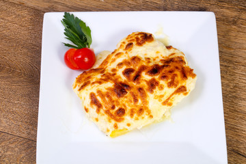 Potato graten with cheese