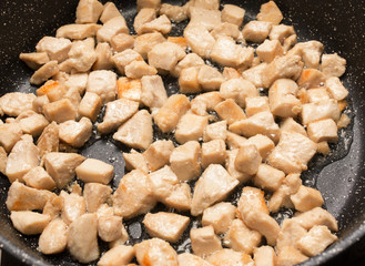 chicken breast fried in