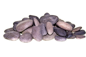 sea stones isolated on white background