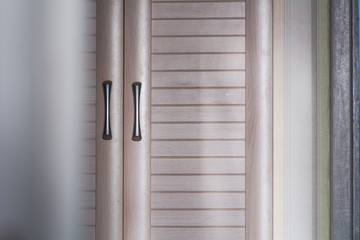 Cabinet door with handles