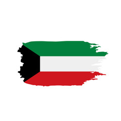 Fototapeta premium Kuwait flag, vector illustration