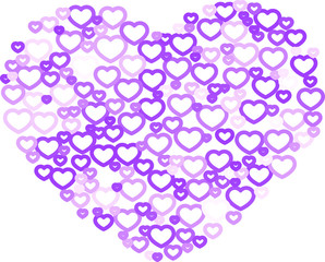 Pink line Crowded heart.eps