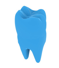 Colorful tooth. 3d illustration
