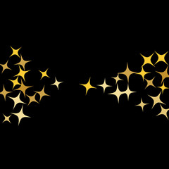 Colorful Stars Confetti, Mystery Sparkling Vector Background. Trendy Glowing Magic Glitter, Lights. Festive Falling Colorful Stars Confetti for Ads, Posters. 