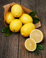 Fresh ripe lemons