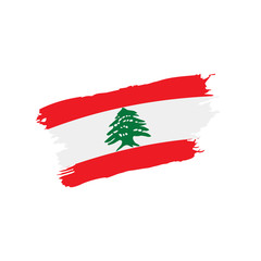Lebanese flag, vector illustration