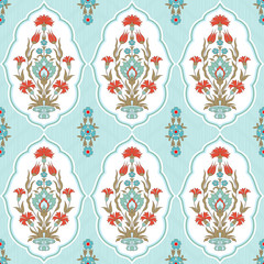 Vintage floral pattern - 195120951