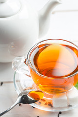 morning tea on the table