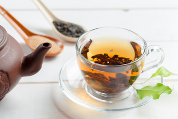 morning tea on the table