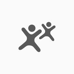 Obraz premium boy and girl, child icon