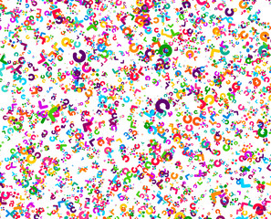 Abstract geometric pattern. Background with colored shapes. Mosaic graphic design. Vivid backdrop for Banners, Posters, Flyers. Vector