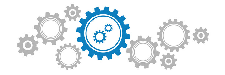 Zahnräder Banner - Zahnräder