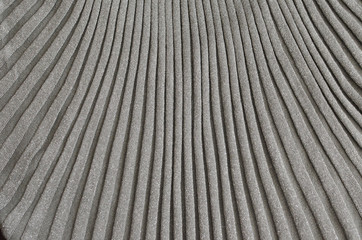 Stylish, fashionable, knitted cotton fabric with shiny elements. Color gray, linear product.