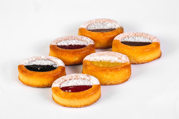 Petit Four on white background