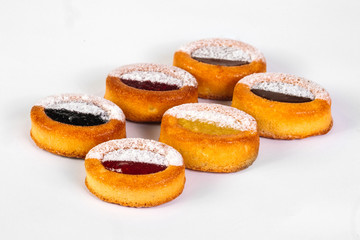 Petit Four on white background