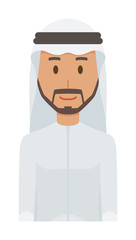 An arab man wearing ethnic costumes