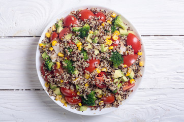 fresh quinoa salad