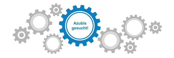 Zahnräder Banner - Azubis gesucht