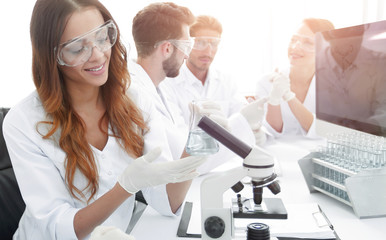 laboratory staff in the workplace