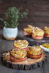 Crispy potato roses