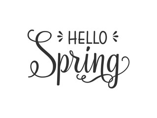 Hello Spring Lettering