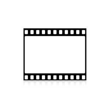 Klisza filmowa na białym tle ilustracja wektorowa