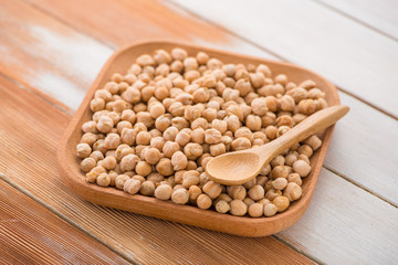 raw organic chickpeas