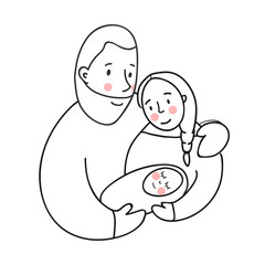 Family vector illustration